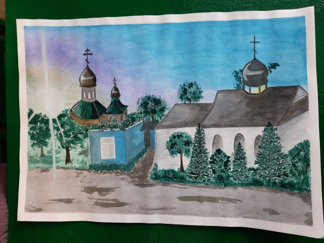 Учащиеся воскресной школы приняли участие в конкурсе "Красота Божьего мира"